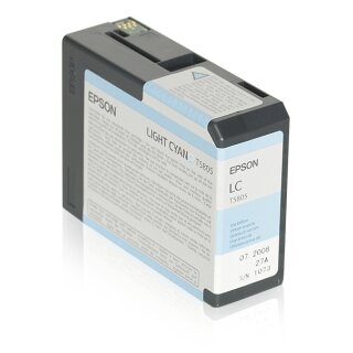 Original Epson T5805 / C13T580500 Tintenpatrone cyan hell