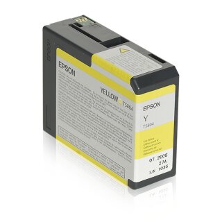 Original Epson T5804 / C13T580400 Tintenpatrone gelb