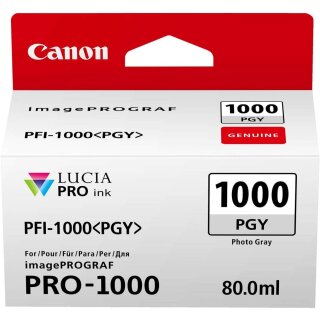 Original Canon PFI-1000 PGY / 0553C001 Tintenpatrone grau