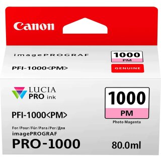 Original Canon PFI-1000 PM / 0551C001 Tintenpatrone magenta hell