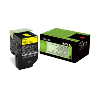 Original Lexmark 802Y / 80C20Y0 Toner gelb