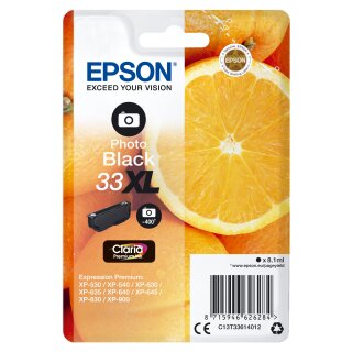 Original Epson 33XL / C13T33614012 Tintenpatrone schwarz hell