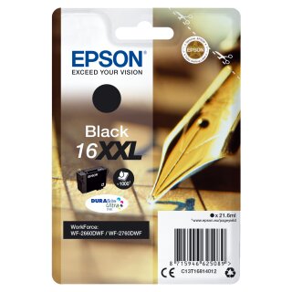 Original Epson 16XXL / C13T16814012 Tintenpatrone schwarz