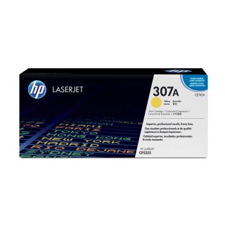 Original HP CE742A / 307A Toner gelb