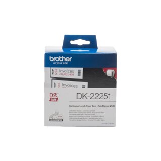 brother DK-22251 Endlosetikettenrolle weiß