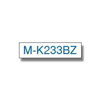 brother Beschriftungsband M-K233 blau auf weiß 12 mm
