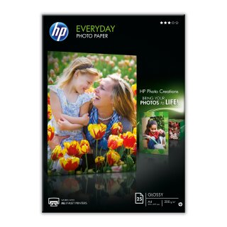HP Fotopapier Q5451A A4 glänzend