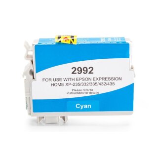 Alternativ zu Epson C13T29924010 / C13T29924012 / 29 XL Tinte Cyan