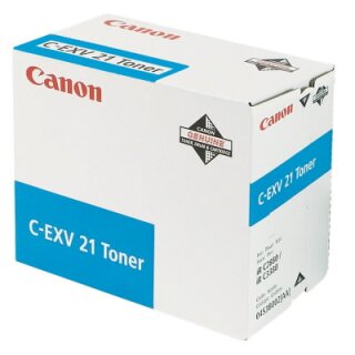 Original Canon C-EXV 21 / 0453B002 Toner cyan