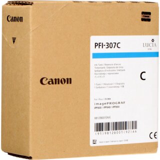 Original Canon PFI-307 C / 9812B001 Tintenpatrone cyan
