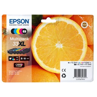 Original Epson 33XL / C13T33574011 Tintenpatrone MultiPack