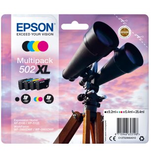 Original Epson 502XL / C13T02W64010 Tintenpatrone MultiPack