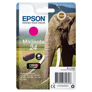 Original Epson 24 / C13T24234012 Tintenpatrone magenta