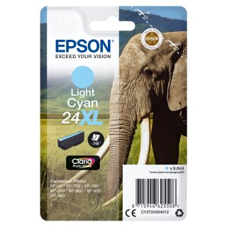Original Epson 24XL / C13T24354012 Tintenpatrone cyan hell