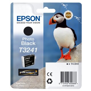 Original Epson T3241 / C13T32414010 Tintenpatrone schwarz