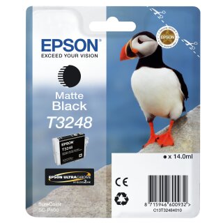 Original Epson T3248 / C13T32484010 Tintenpatrone schwarz matt