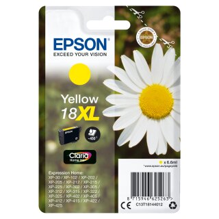 Original Epson 18XL / C13T18144012 Tintenpatrone gelb